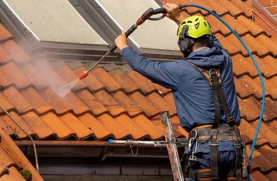 Démoussage et hydrofuge de toiture à Denée